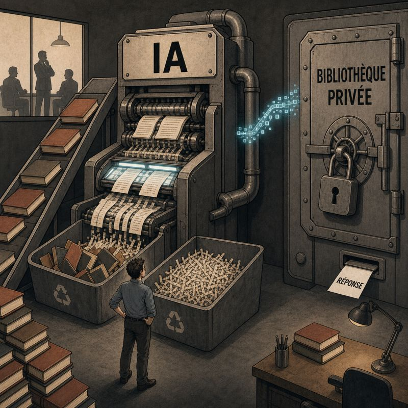 Des livres sont numérisés puis détruits tandis que leur copie rejoint une bibliothèque privée